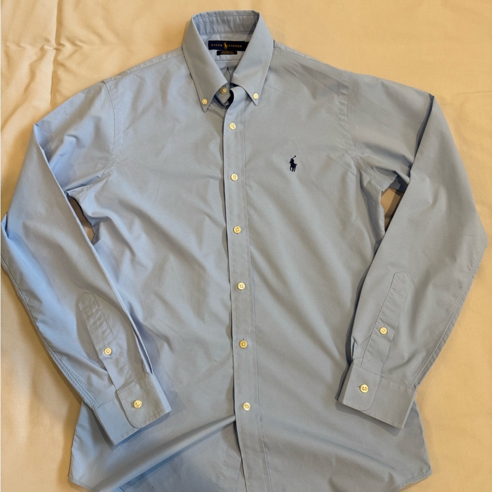 Polo by Ralph Lauren Men's Sky Blue Dress Shirt